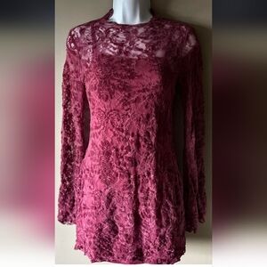 Forever 21 Plum Lace Mini Dress